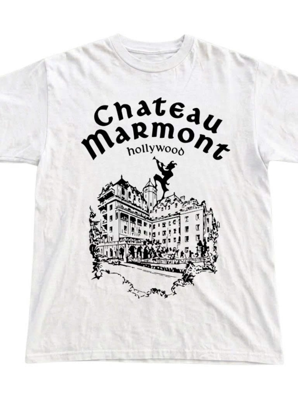 Chateau Marmont White Graphic Tee